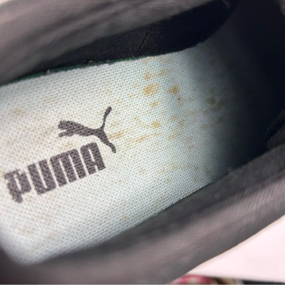 ❤️ Puma Women's Black and Light Blue Sneakers Size 8 - Picture 8 of 9